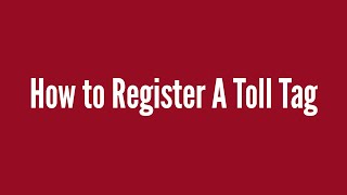 How to Register A Toll Tag UH Parking