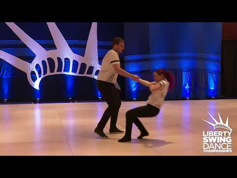 Liberty Swing 2019 Pro Am Routine Leader Pascal Emond with Flore Berne