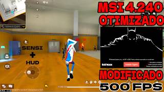 MELHOR EMULADOR MSI BATMAN🚀PC FRACO MSI LITE 4 240 15 5318 MELHOR SENSI + FREE FIRE V7A + DESEMPENHO