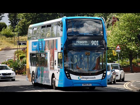 Front View: Stagecoach North East 11502 (SN69ZRJ) Alexander Dennis Enviro 400 MMC