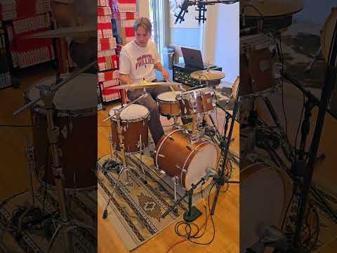 Drum Kits - Canopus 14x18 8x12 14x14 Yaiba II Bop (Antique Brown Matt) image 13