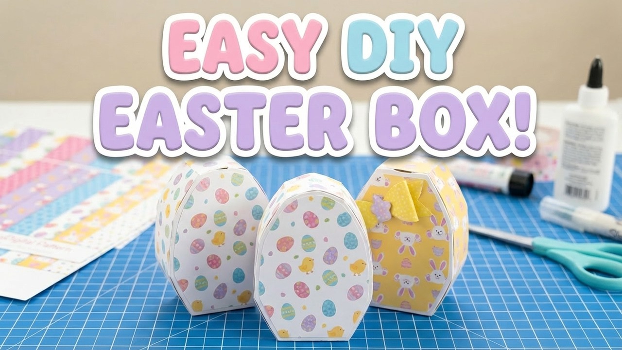 Make This Adorable Easter Egg Box Today-Easy DIY Tutorial