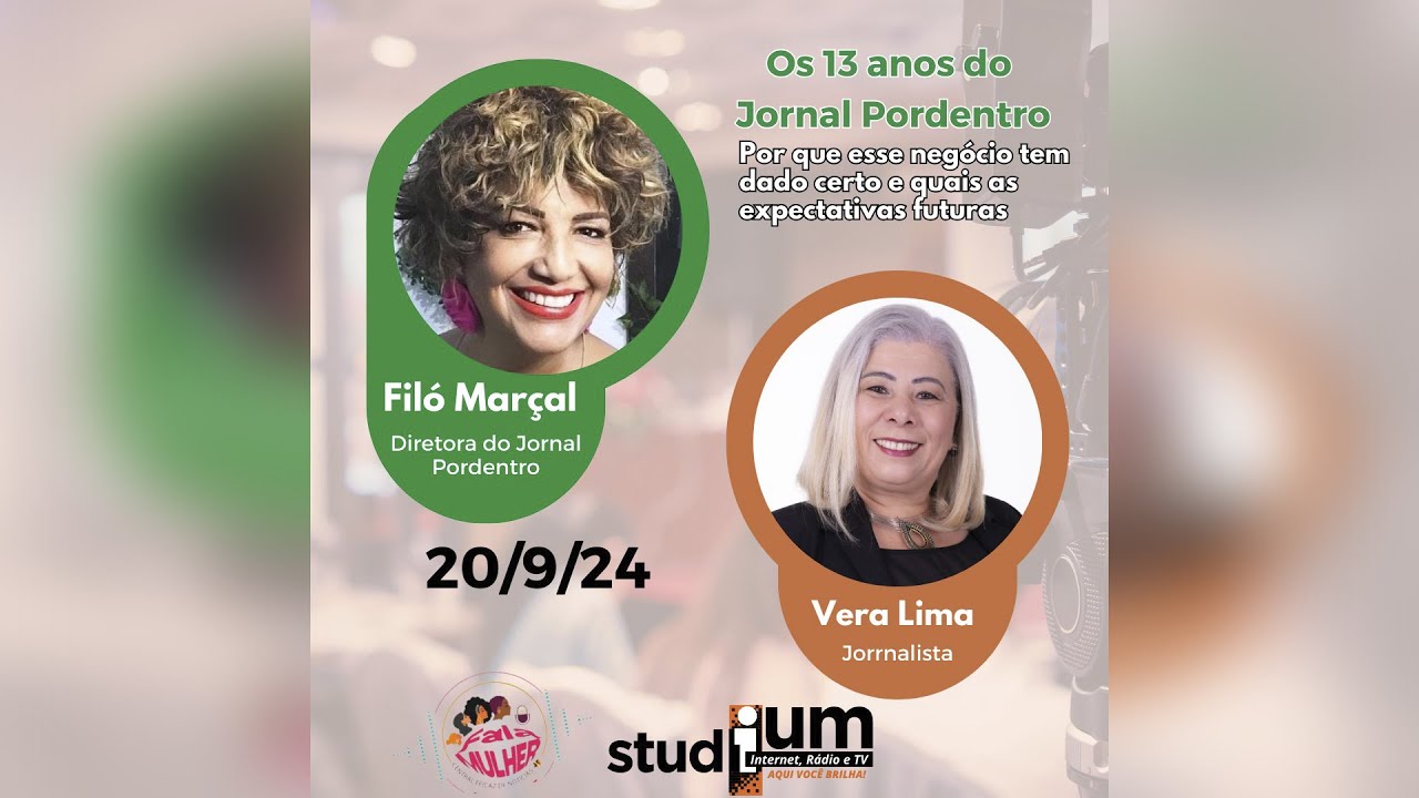 Os 13 anos do Jornal Pordentro - 20-09-2024