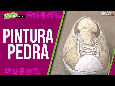 Mulher.com 16/10/2013 - Pintura Pedra - Tênis - Maurício Moraes