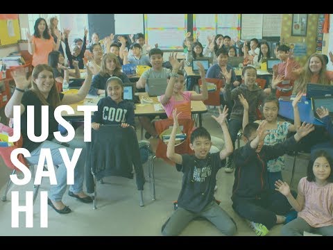 Just Say Hi in the Schools