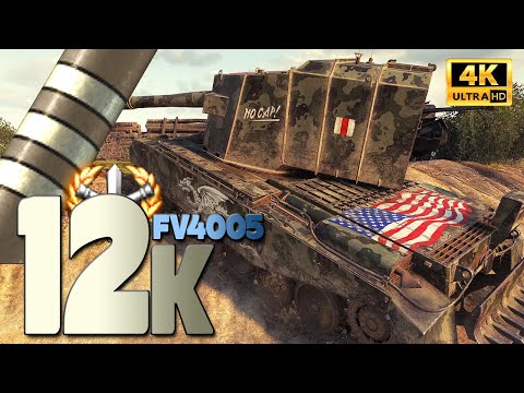 FV4005: 3rd MOE with 12k damage - World of Tanks