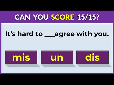 Prefix Quiz | English Vocabulary Test #challenge 1