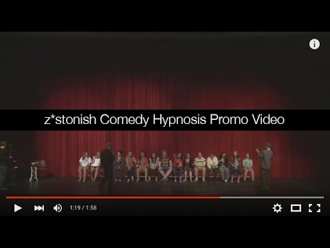 Promotional video thumbnail 1 for z*stonish Comedy Stage Hypnotist