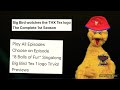 Big Bird Watches The THX Tex Logo The Complete First Season 2005 DVD Happy 20th Anniversary