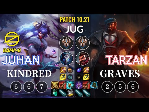 OZ Juhan Kindred vs Tarzan Graves Jungle - KR Patch 10.21
