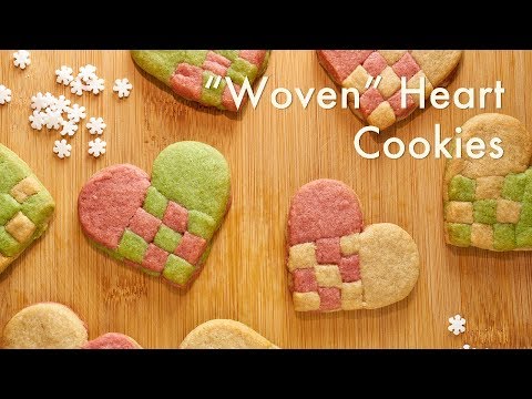 "Woven" Heart Cookies | Julehjerte Småkager | Danish Traditions | In Carina's Kitchen