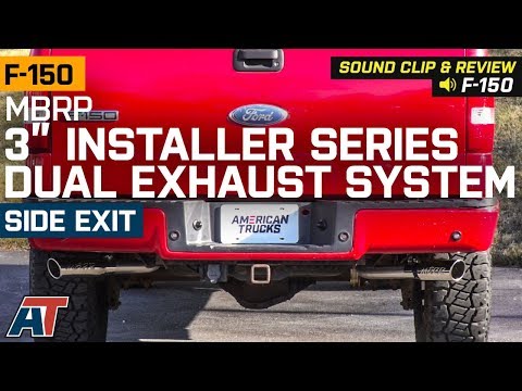 2004-2008 Ford F150 5.4L MBRP 3" Installer Series Dual Exhaust System Sound Clip & Install