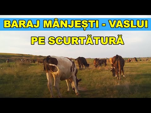 Drumul baraj Manjesti - Vaslui pe scurtatura prin DC 30 pescuit filmare 2014