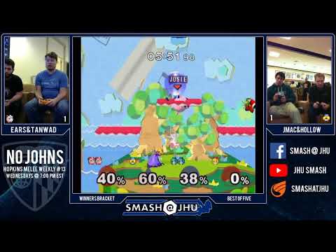 Smash@JHU Melee Weekly #14 - Ears and Tanwad vs. JMac and Hollow - Winners Semifinal