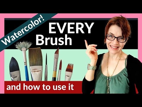 Watercolor Brushes For Beginners (EVERY brush and how to use them!)