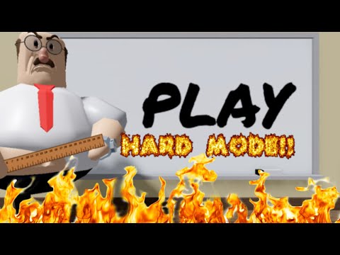 Great School Breakout Roblox Obby HARD MODE Walkthrough - Beat the Boss Hard Badge