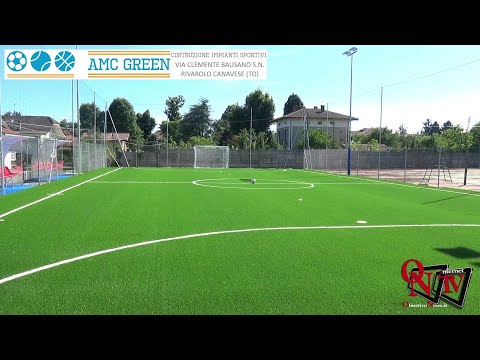 Agliè - Inaugurato il nuovo campo per il calcio a 5 in erba sintetica