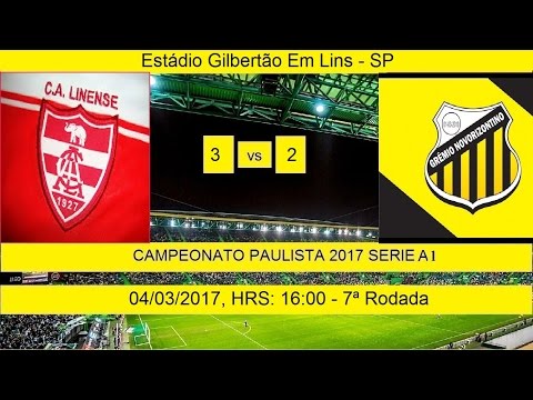 CAMPEONATO PAULISTA 2017 SERIE A1 LINENSE 3 X 2 NOVORIZONTINO