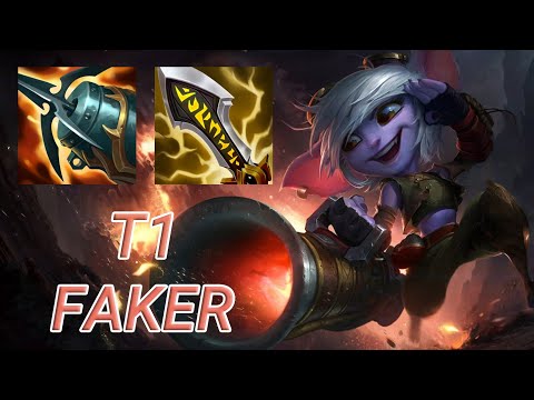 T1 Faker Tristana Mid VS Jayce | KR Challenger Patch 13.18
