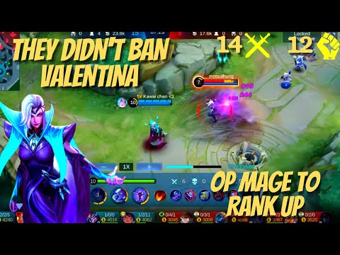 Valentina Is Just Too OP | Best Valentina Build | Mage Gameplay | MLBB