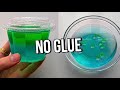 Testing VIRAL NO GLUE SLIMES How To Make DIY NO GLUE Slimes WATER SLIME 1 Ingredient Slime