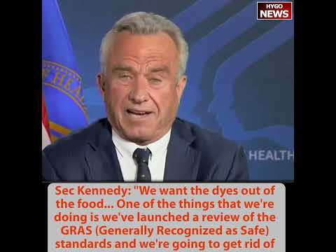 RFK Jr.: 'We Want the Dyes Out'; Launches Review to Eliminate GRAS Standards -- '10,000 Ingredients vs. Europe's 400'