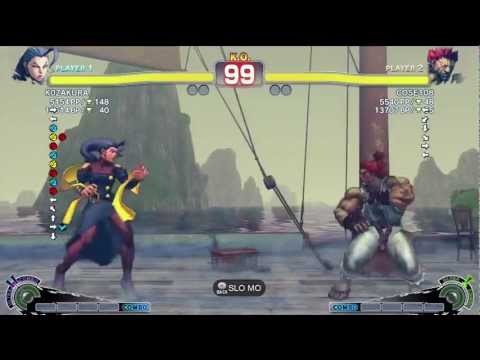 K0ZAKURA (Rose) vs -6 (Akuma) - AE 2012 Ranked Match *720p HD*