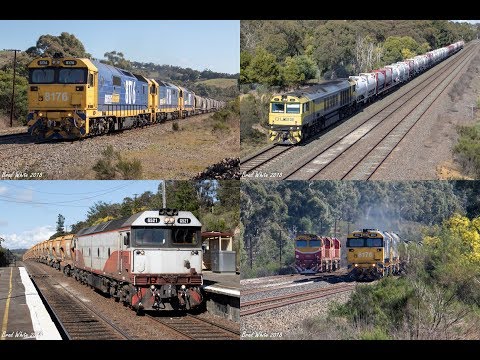 4GK6, 9343 and 4MS7 at Wandong & Heathcote Junction- 23/8/18