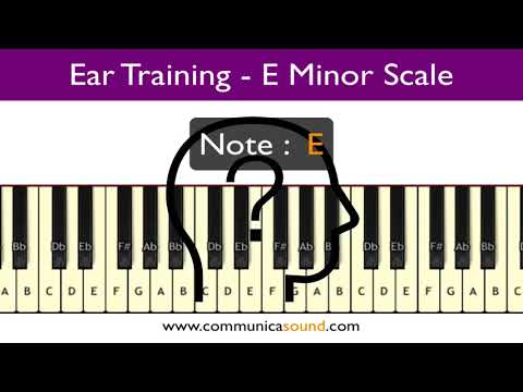 EAR TRAINING GAME - E Natural Minor Scale - Notes