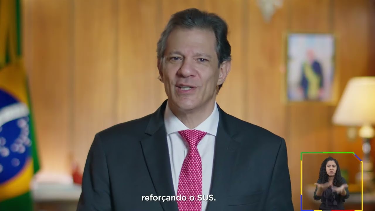 Pronunciamento completo feito pelo ministro Haddad.Brasil mais forte. Governo eficiente, país justo.