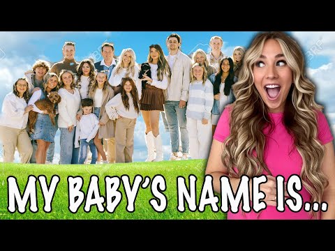 Telling MY FAMILY of 18 my BABY'S NAME!