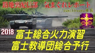 【B_S_G】路地裏配信部 気まぐれレポート 2018富士総合火力演習 富士教導団総合予行 おまけ:夜間演習