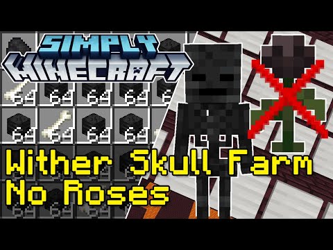 LogicalGeekBoy - No Wither Rose Wither Skeleton Skull Farm Tutorial | Simply Minecraft (Java Edition 1.18/1.19)