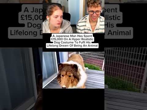 Ten człowiek zamienił się w psa😱🐶