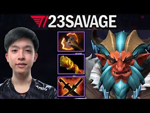 T1.23SAVAGE TROLL WARLORD WITH 1000 GPM - DOTA 2 7.28 GAMEPLAY