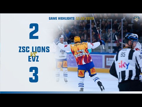 Game Highlights: ZSC Lions vs EVZ 2:3 (Sun)