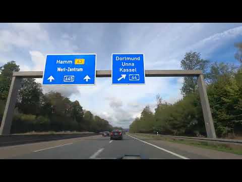 Germany: A46/A445 Brilon - Werl | 4K