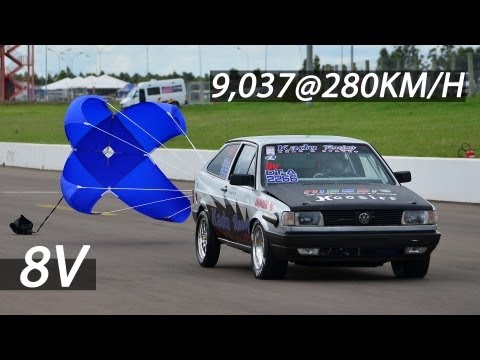 Gol Quadrado AP 8V  0 a 280 em 9,037s - Kadu Racing