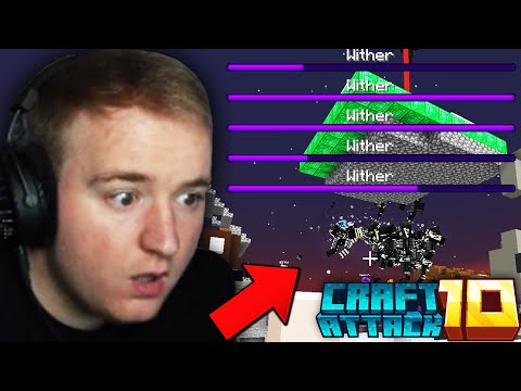 We spawned 100 WITHERS in CRAFT ATTACK 10 (XXL FIGHT)