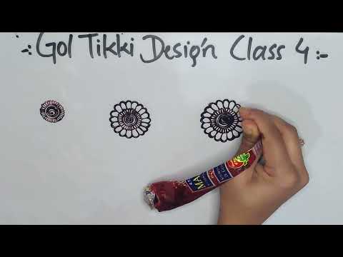 gol tikki design | henna design |  elegant beautiful design | class 4