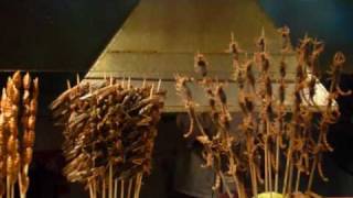 Exotic foods at Wangfujing Night Market
