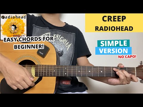 Creep - Radiohead (Guitar Tutorial) Easy Chords For Beginner! No Capo!