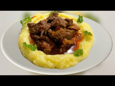 Como hacer Carne Guisada y Puré #cocina
