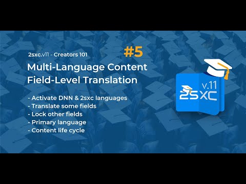 #5 Multi-Language Content (i18n) - App Creators 101 for 2sxc 11