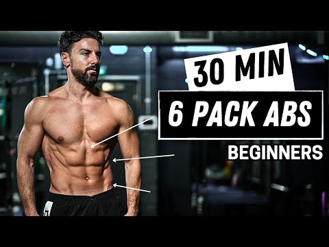 30 Min 6 Pack ABS For BEGINNERS | No Equipment & No Repeat | Rowan Row