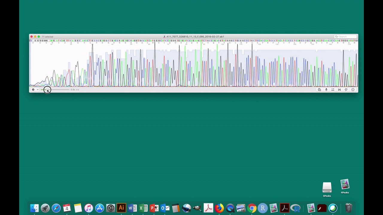 Sequence Analysis Protocol - Assess Sequence Quality - 4Peaks Mac