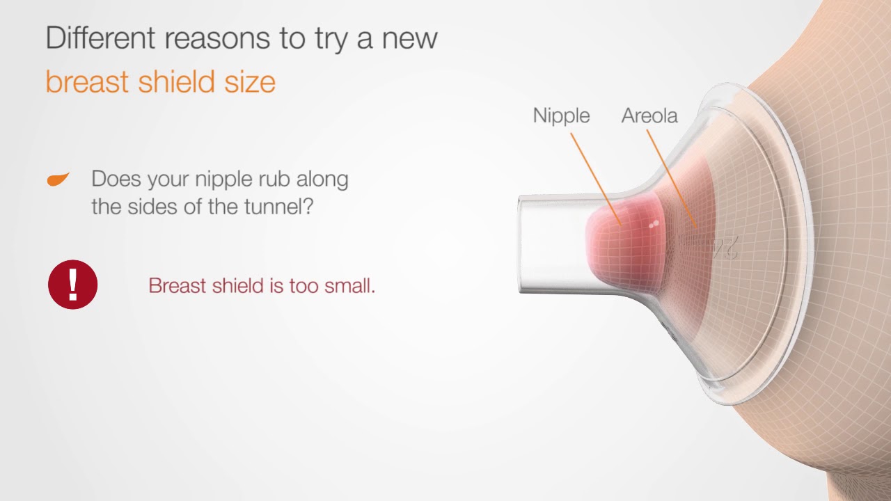 Breast shield size | Choose the right breast shield | Medela