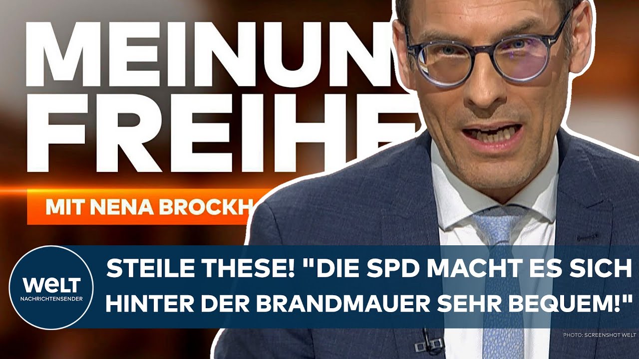 JAN SCHÄFER: Steile These! "Die SPD macht es sich hinter der Brandmauer sehr bequem!"