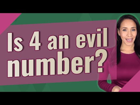 Is 4 an evil number?