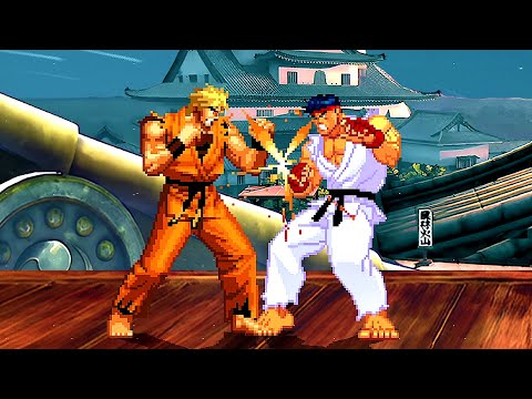 SHIN RYU vs RYO SAKAZAKI (Art Of Fighting) - Must See ULTIMATE Fights!
